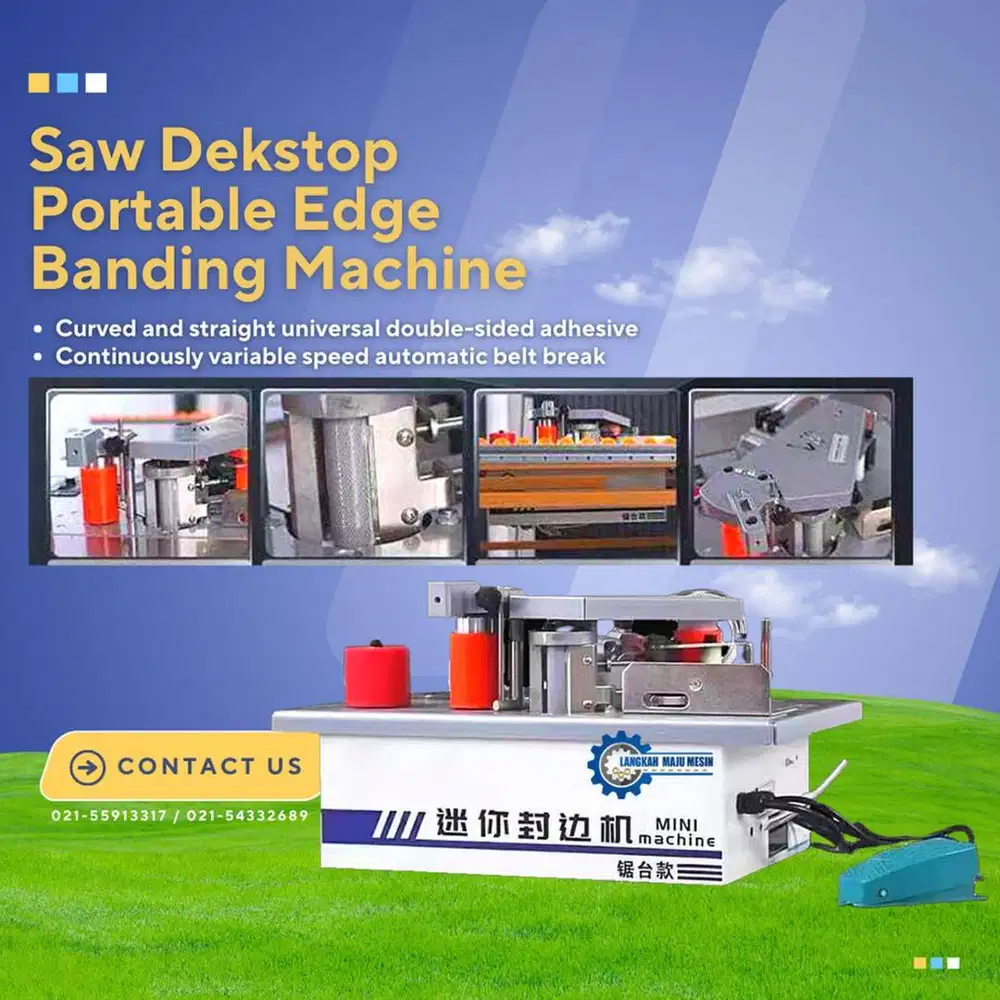 Saw Dekstop Portable Edge Banding Machine / Mesin Ikat Tepi List Kayu