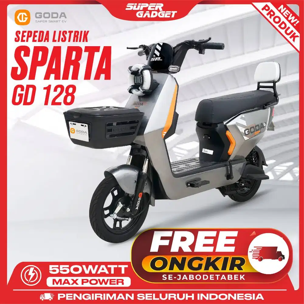 GODA 128 SPARTA Sepeda Listrik 48V 12AH Garansi Resmi