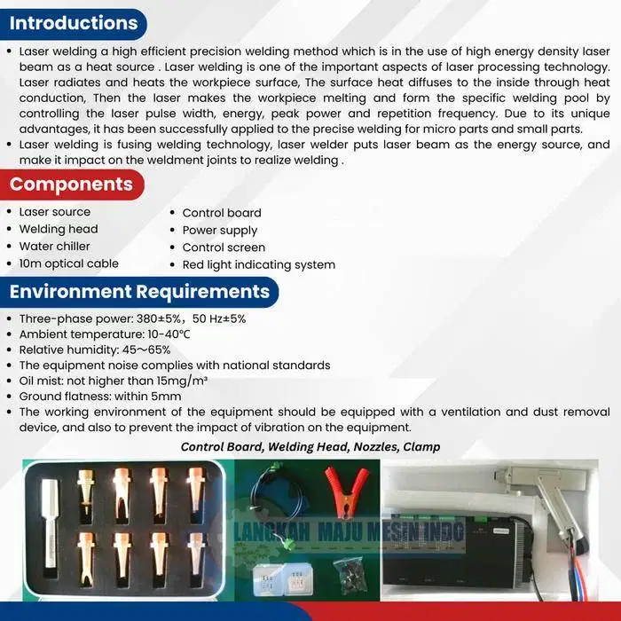 Handheld Fiber Laser Welding Machine 2000W Raycus Mesin Laser Tangan