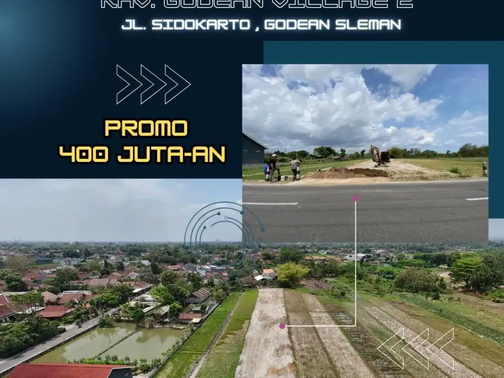 Tanah dekat Exit toll Mlati Jogja siap bangun rumah ,SHM P unit