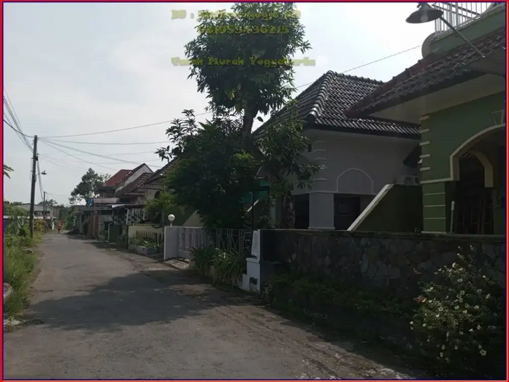 Kavling Villa Kaliurang dekat kampus UGM, shm p tepi aspal papasan