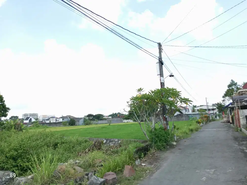 Tanah damai Kaliurang cocok hunian hadap Utara dekat UGM