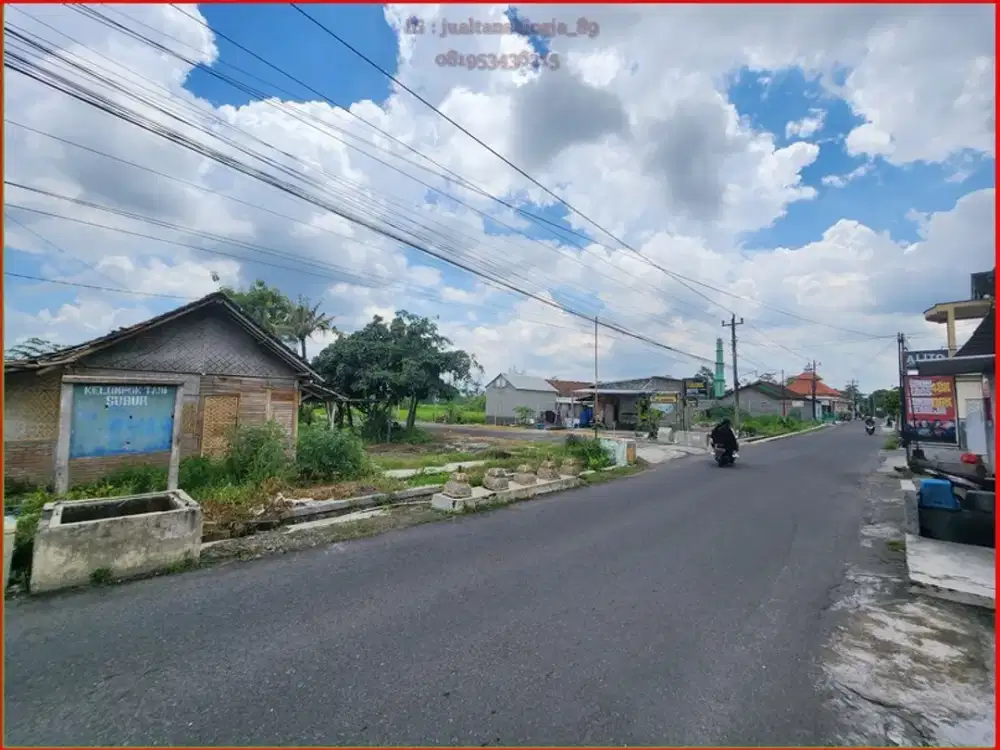 Tanah Sambiroto Purwoatani dijual cepat,SHM P tepi aspal