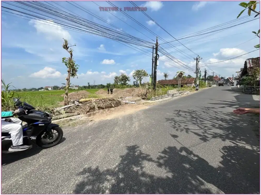 Tanah Purwomartani dijual cepat di Utara Pamela Tujuh