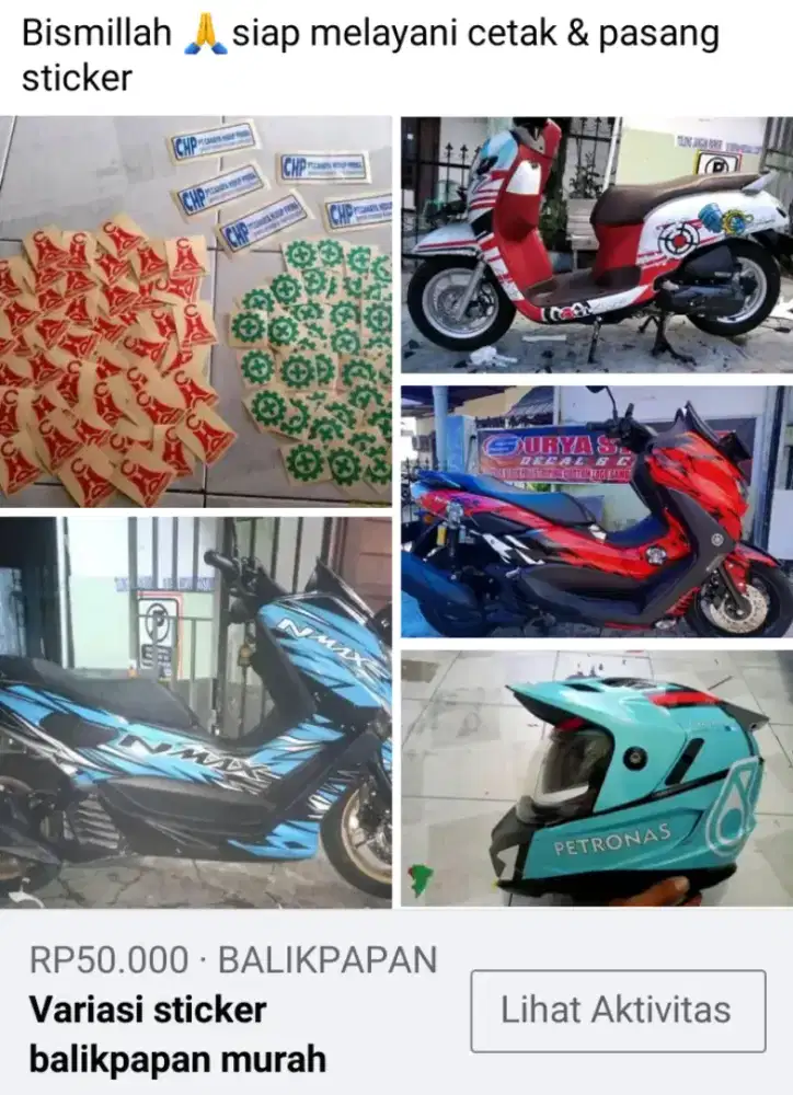 Jasa cetak & pasang sticker murah berkualitas