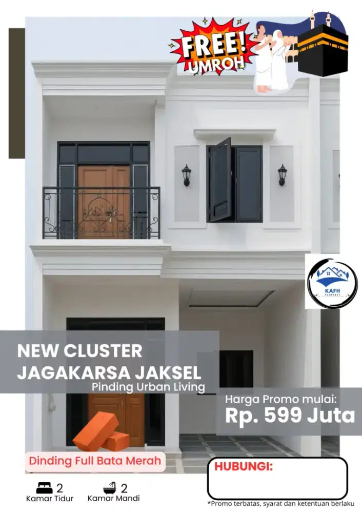 Rumah Minimalis 2 lantai di Jagakarsa Jaksel