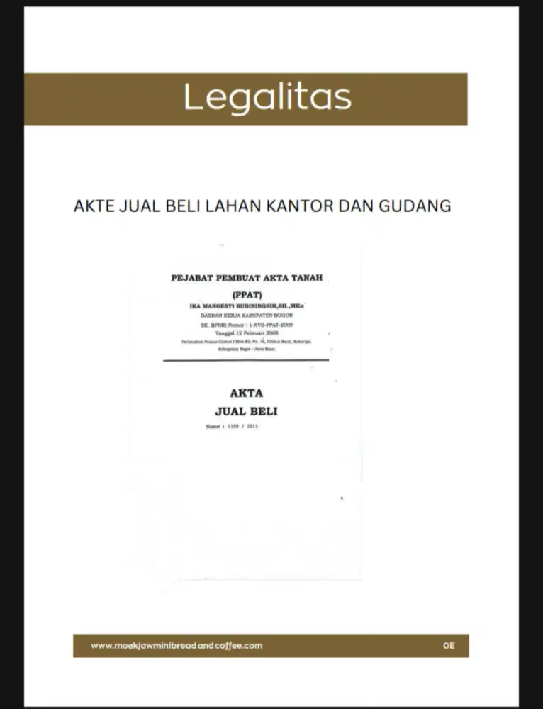 Pabrik pembuatan roti MOEKJAW ternama dan semua isinya