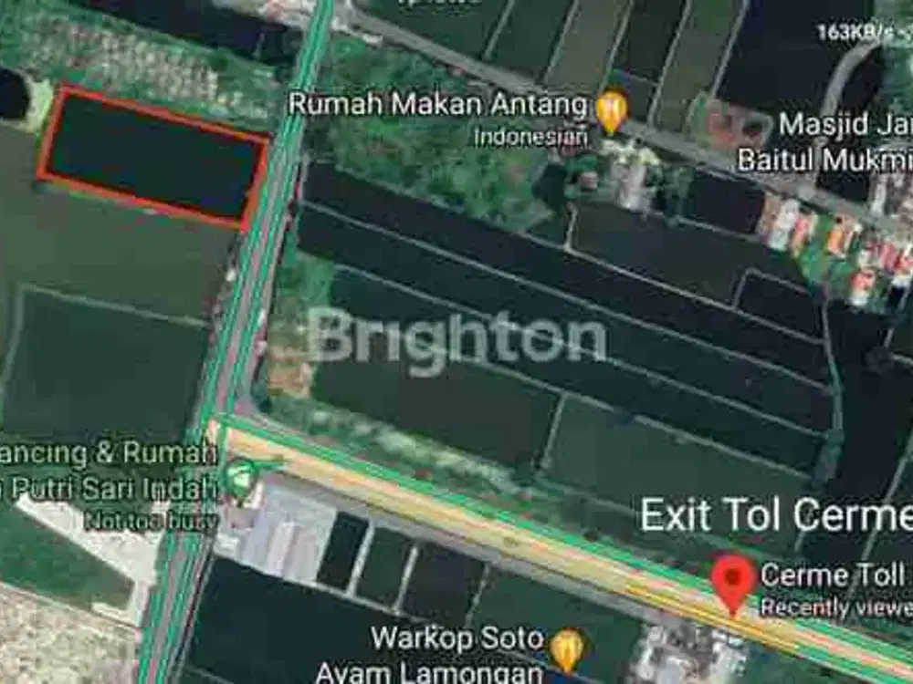 DIJUAL TANAH DI RAYA CERME COCOK UNTUK INDUSTRI DAN PERGUDANGAN