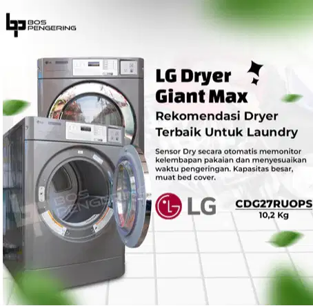 Mesin Pengering LG Giant Max CDG27RUOPS Commercial 10.2kg