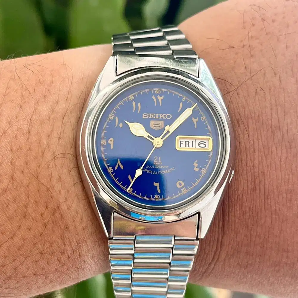 Seiko Automatic Blue Gold Arabic