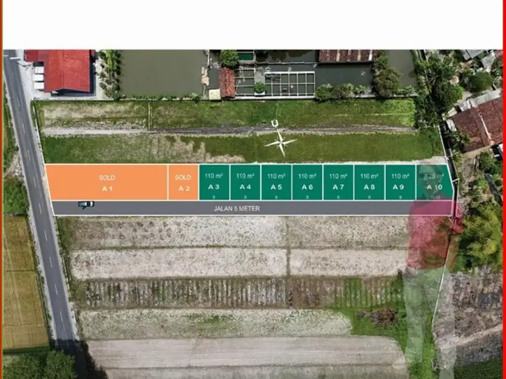 Tanah Murah Jogja barat dekat  PasarGodean, SHM P unit