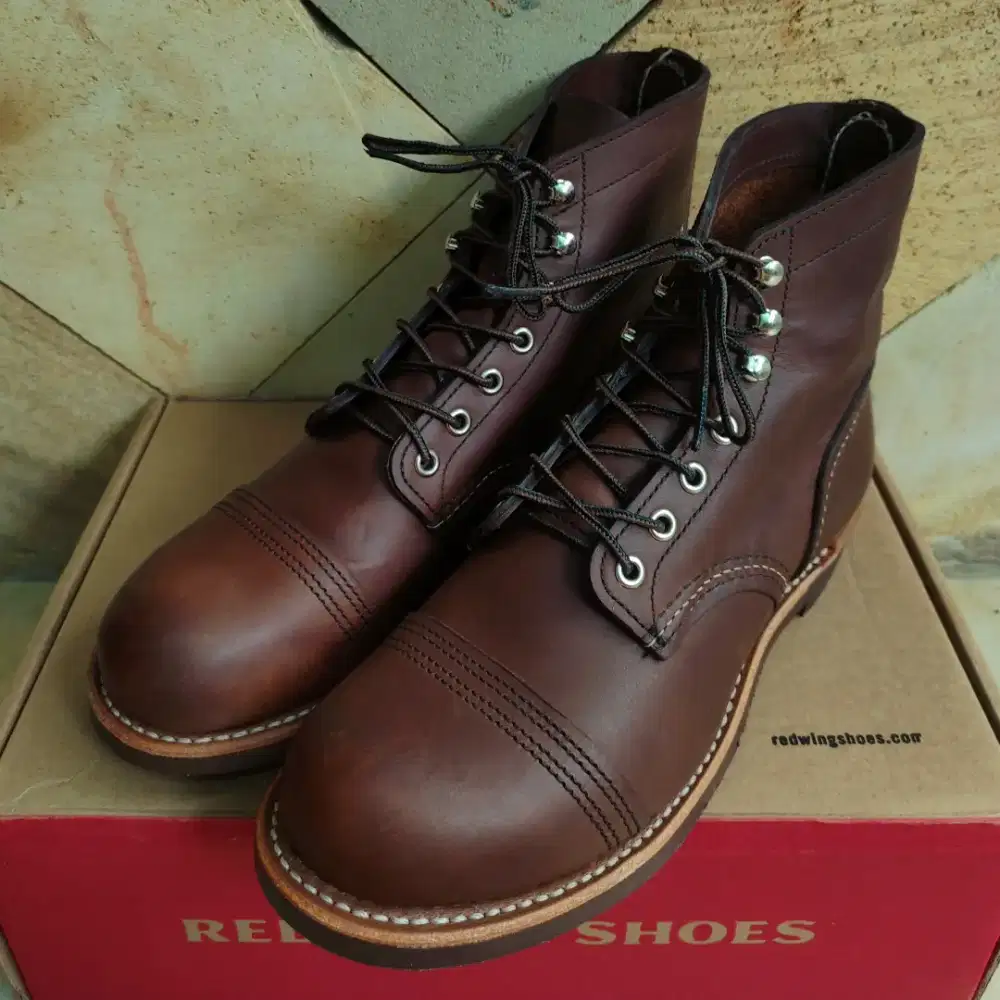 Red Wing Iron Ranger 8111 Amber Harness Made in USA Original Boots