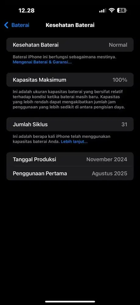 Dijual iphone 16 promax warna hitam mulus 1 TB