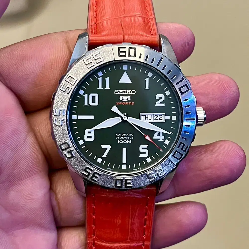 seiko pilot gree automatic originl