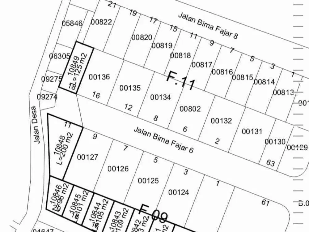 Dijual Beberapa Kavling Termurah di Bima Fajar kawasan Grand Wisata