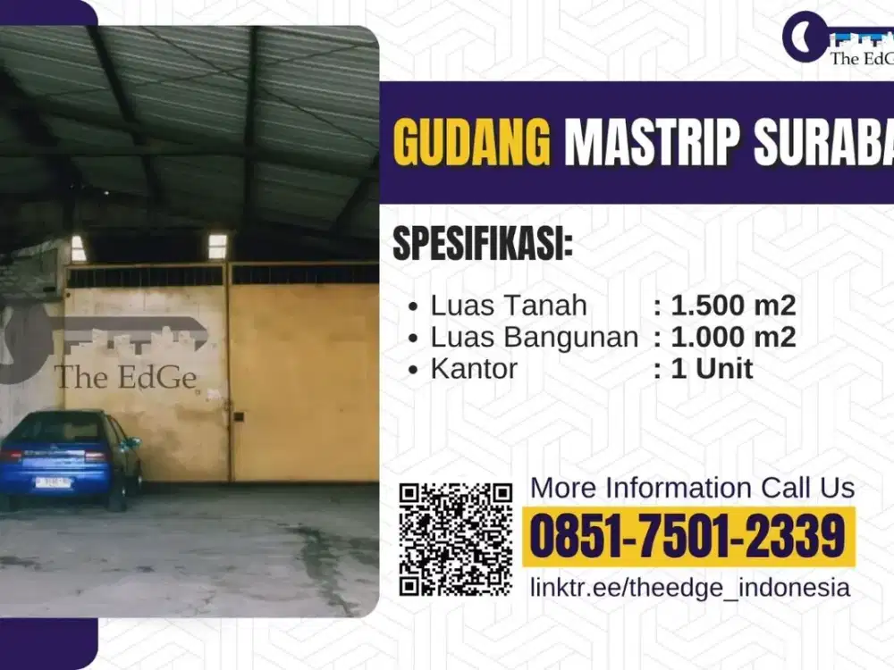 Disewakan Gudang Mastrip Warugunung Surabaya - The EdGe