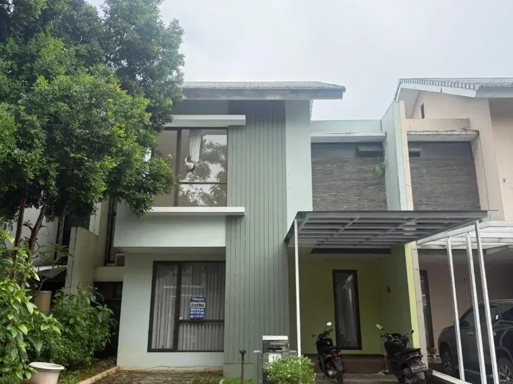 Disewakan Rumah 2 Lantai Cluster Palmyra Alam sutera