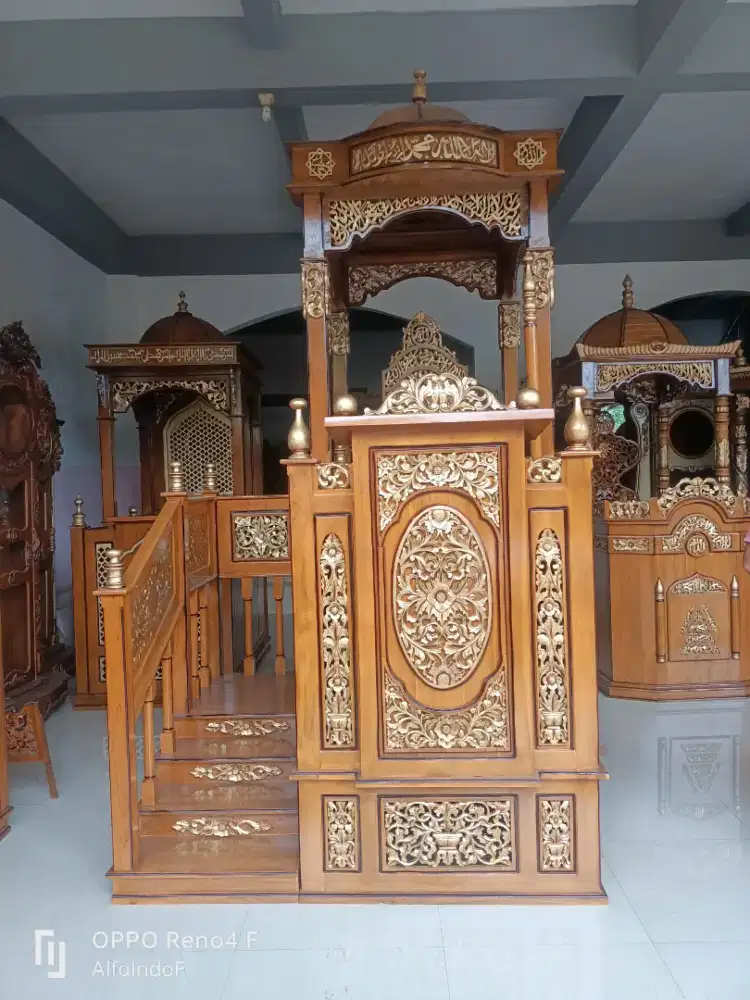 Mimbar masjid kubah tangga samping 49