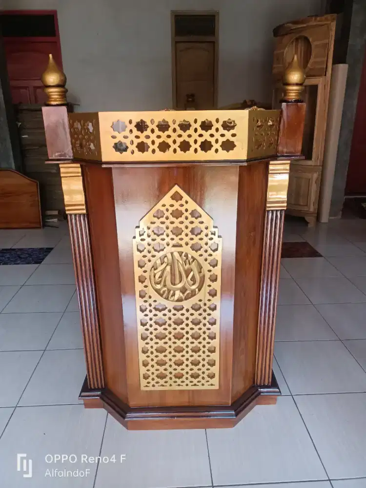 Mimbar masjid podium 57