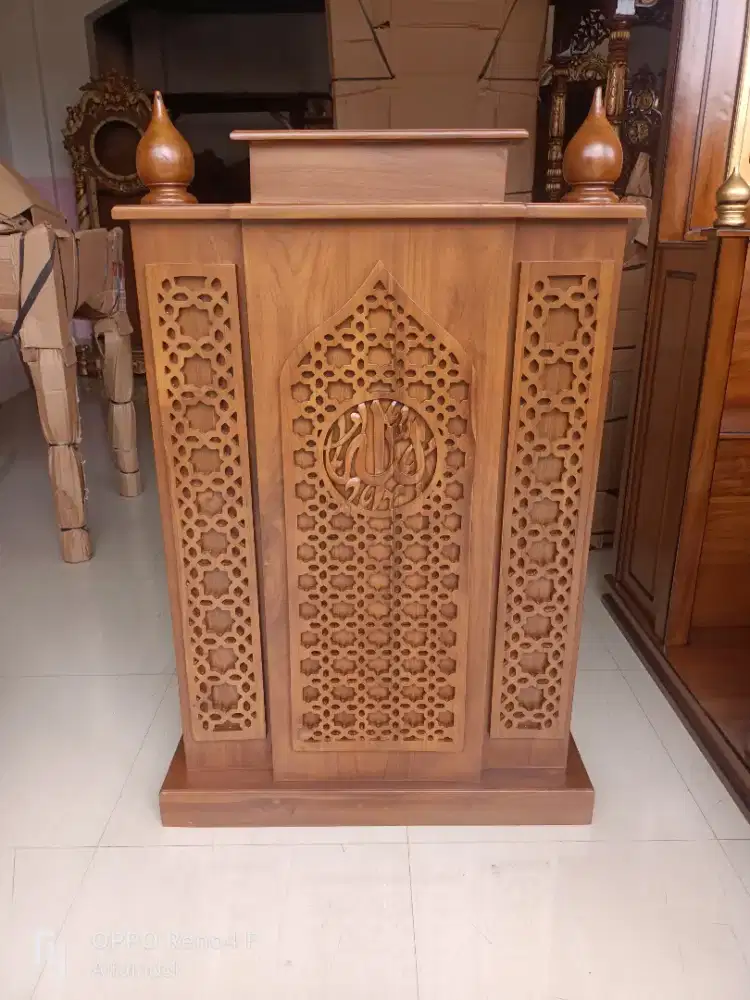 Mimbar masjid podium 58