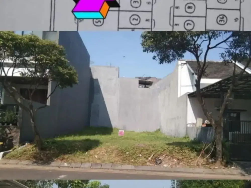 Murah Kavling di Luar Cluster Row Jalan 4 Mobil di Taman Puspa Raya