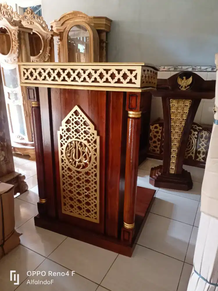 Mimbar masjid podium 68