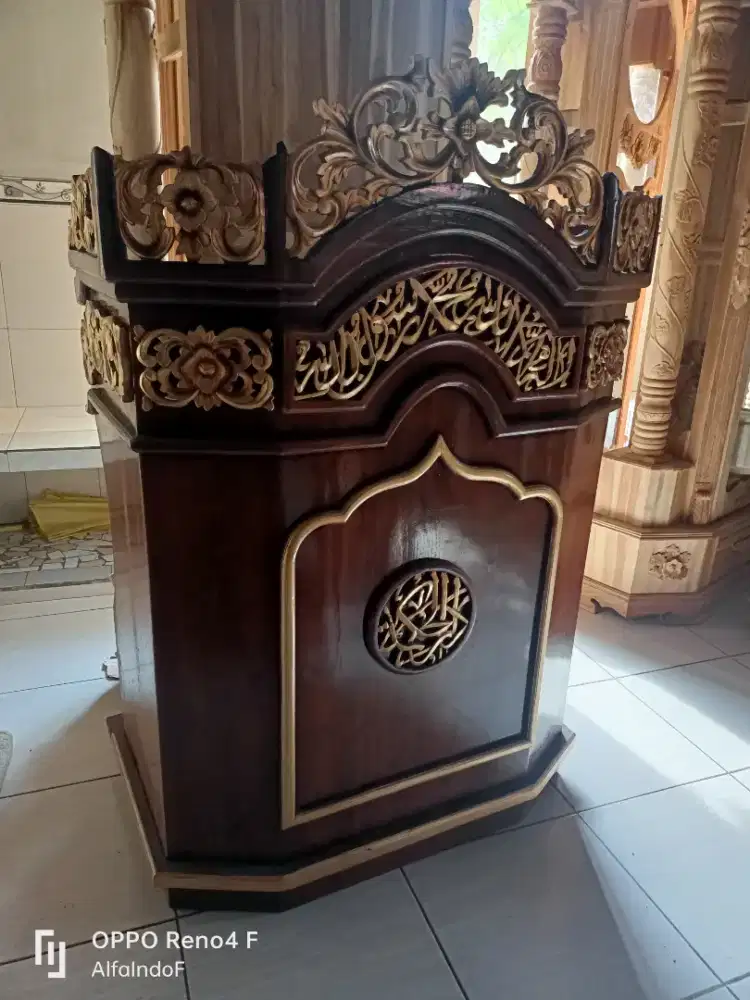Mimbar masjid podium 74