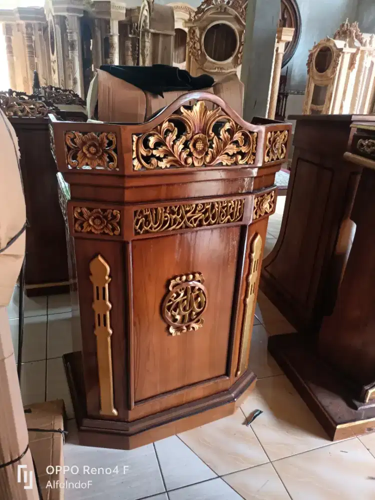 Mimbar masjid podium 76