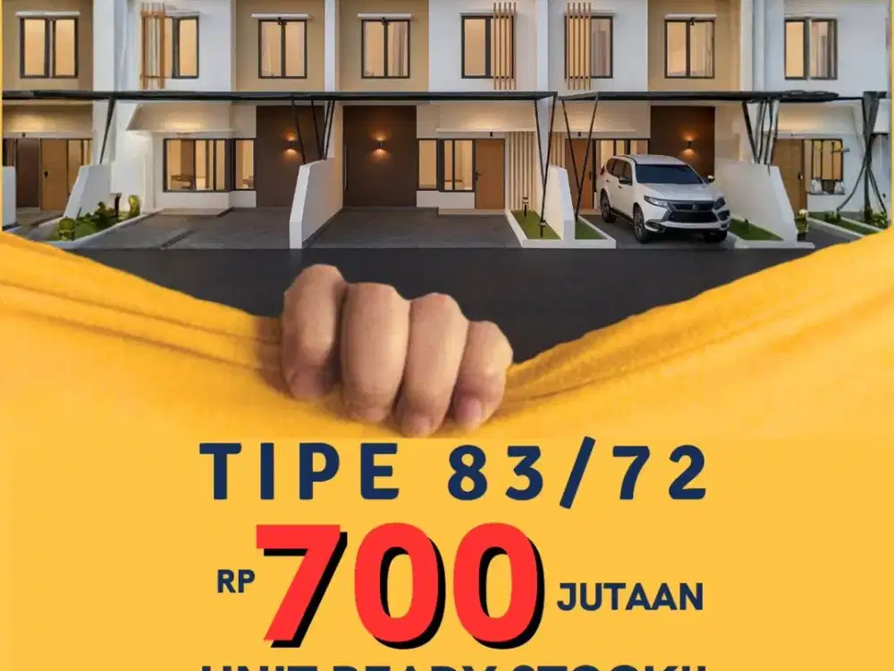 Rumah 2 lantai 3 kamar tidur termurah Dekat Tol Yasmin dan Stasiun kota Bogor