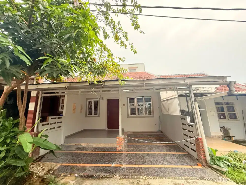 Rumah siap huni minimalis sudah SHM,lingkungan Asri dan nyaman.AC dan Water Heater,Sentul City