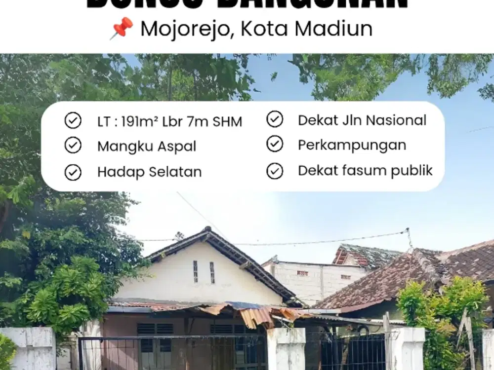 TANAH BONUS BANGUNAN DEKAT JALAN NASIONAL