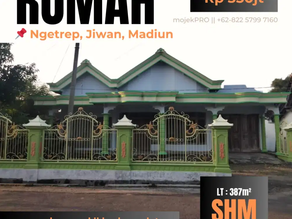 Dijual Rumah Murah di Ngetrep, Jiwan Madiun