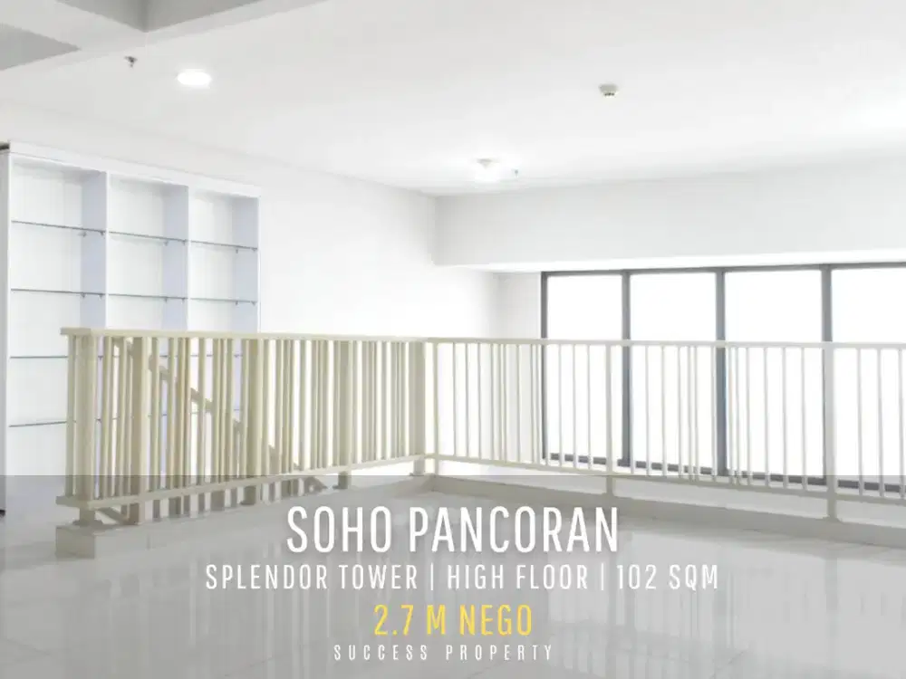 Apartemen Soho Pancoran High Floor Harga dibawah NJOP Siap Huni