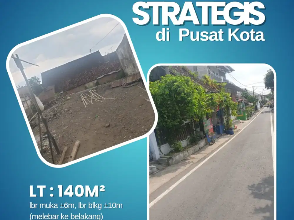 Dijual Tanah Strategis di Pusat Kota Madiun