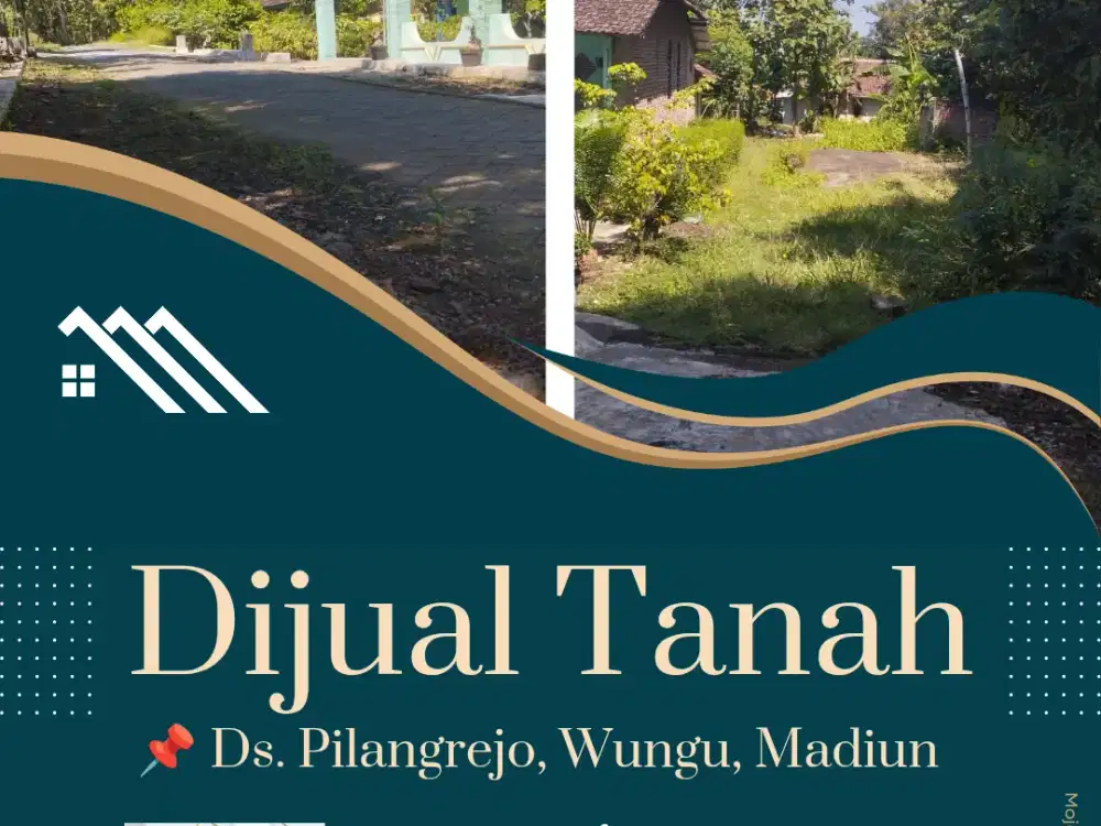 Jual Tanah 500m² di Pilangrejo, Wungu dekat Perumahan Setinggil