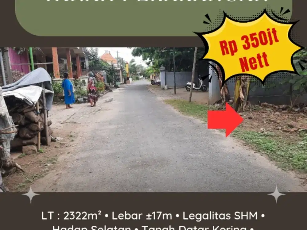 Tanah Pekarangan MURAH Luas di Wilayah Bukur Jiwan