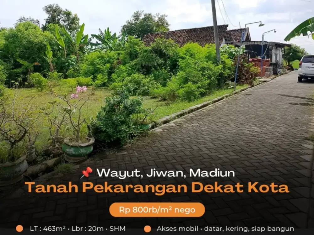 TANAH PEKARANGAN KERING DEKAT KOTA