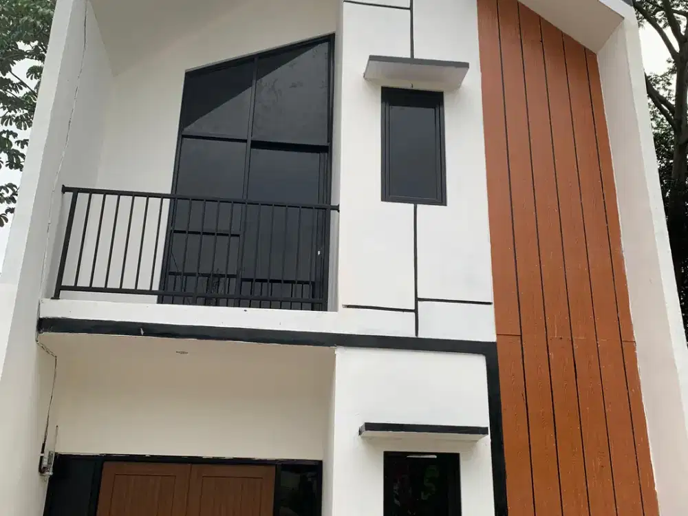 VIEW DANAU RUMAH DUA LANTAI DI CIBINONG PEMDA