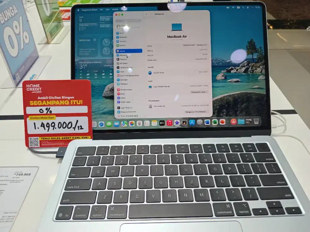 Kredit laptop Macbook M4 syarat KTP promo bunga 0%