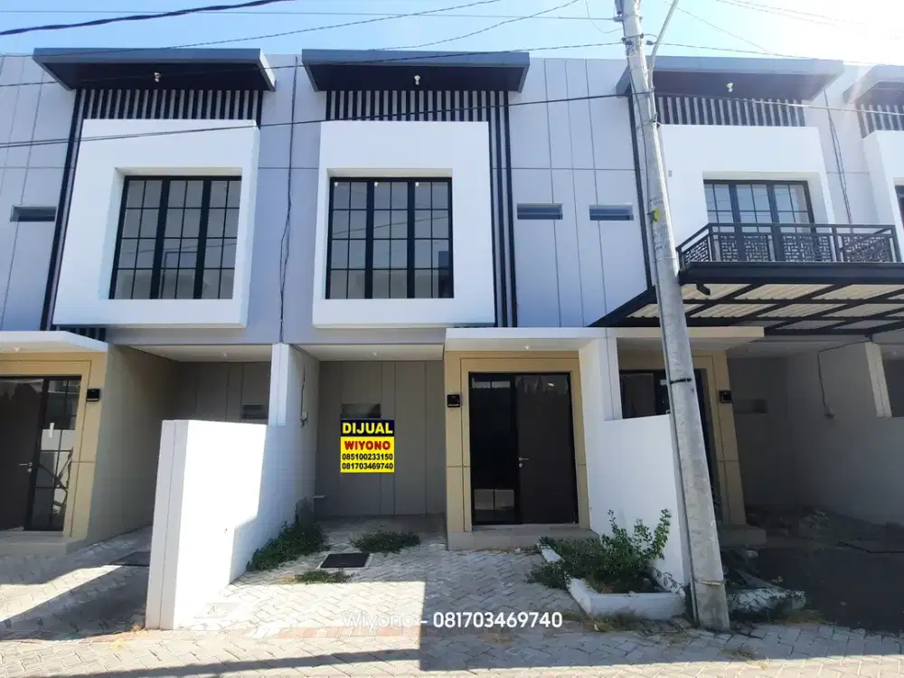 Rumah Baru Babatan Pantai di Regency One Lebar 5 meter