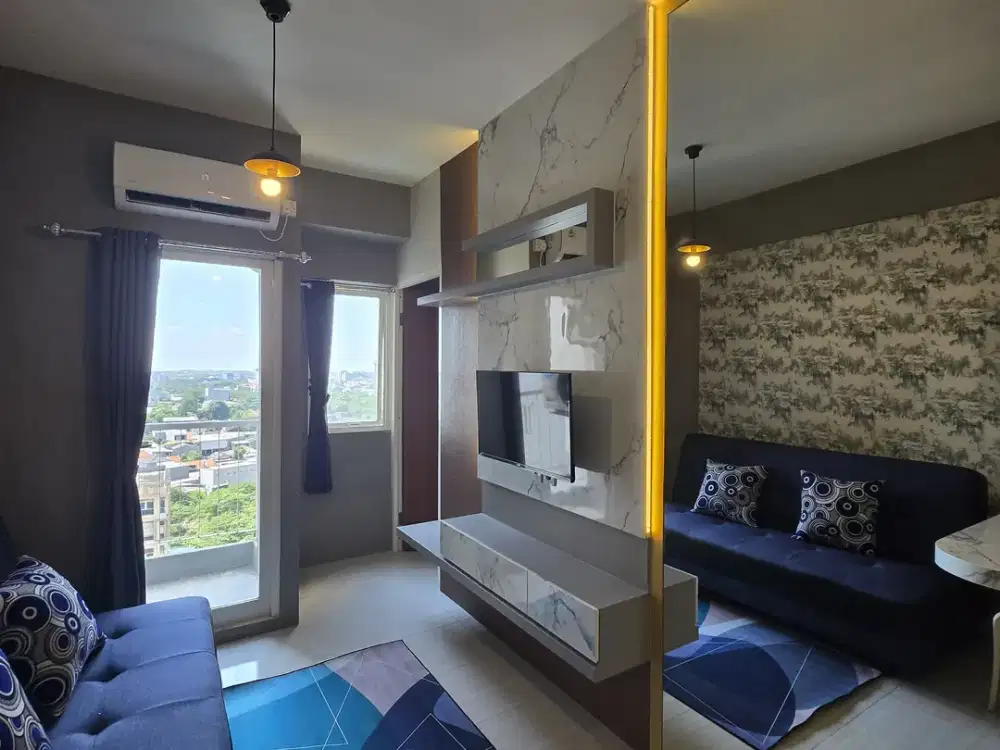 APARTEMEN PUNCAK DHARMAHUSADA 2 BR FULL FURNISHED INTERIOR BARU MEWAH