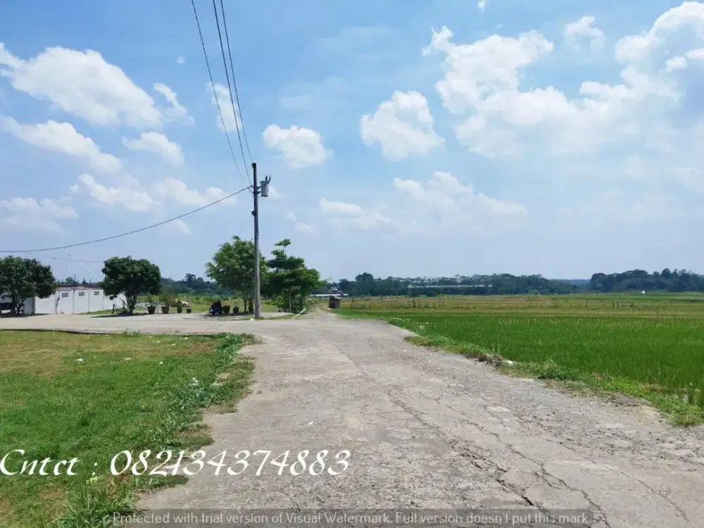 Tanah dijual view indah, sawah & gunung, di Polaman, Mijen