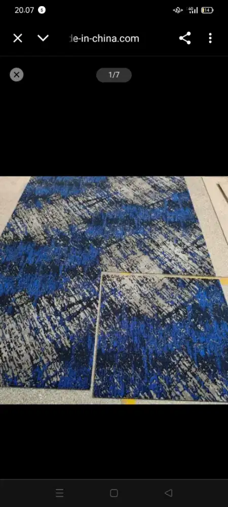 Karpet tile ukuran 50x50.cm