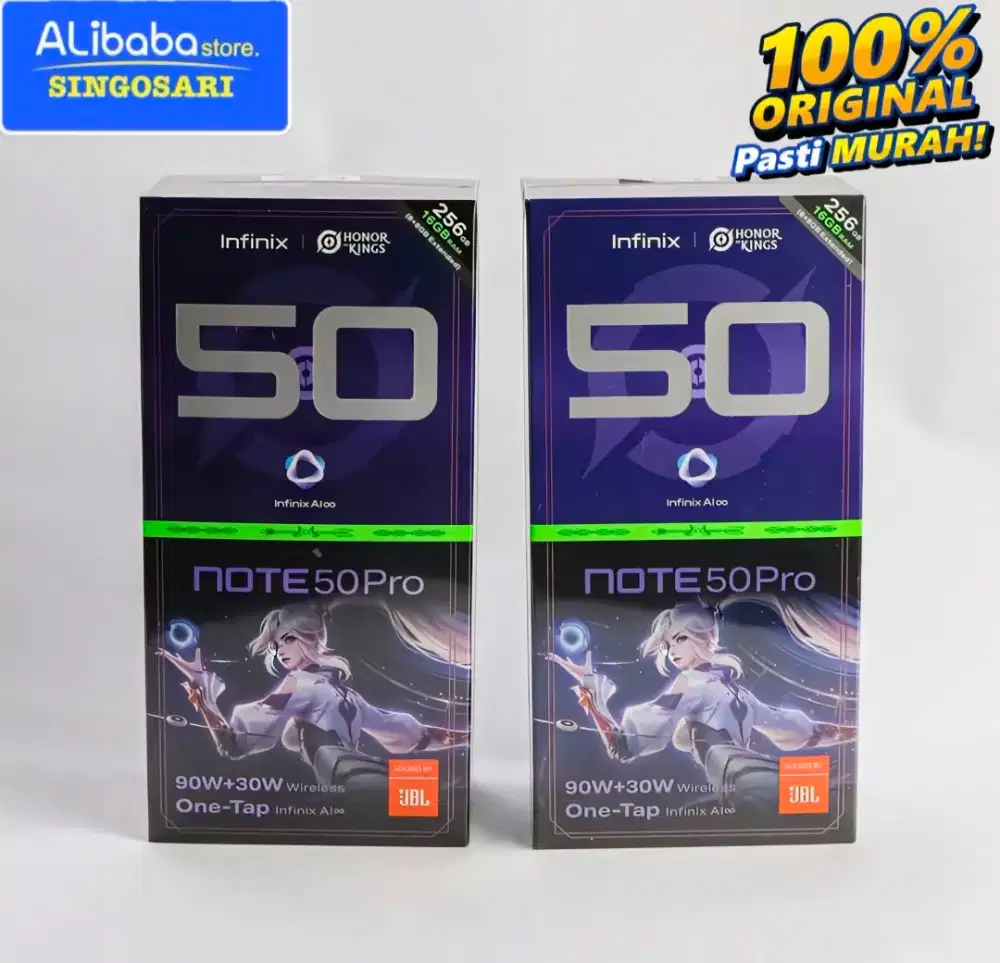 Infinix Note 50 Pro (8+8/256GB) BARU & GARANSI RESMI 1 TAHUN!