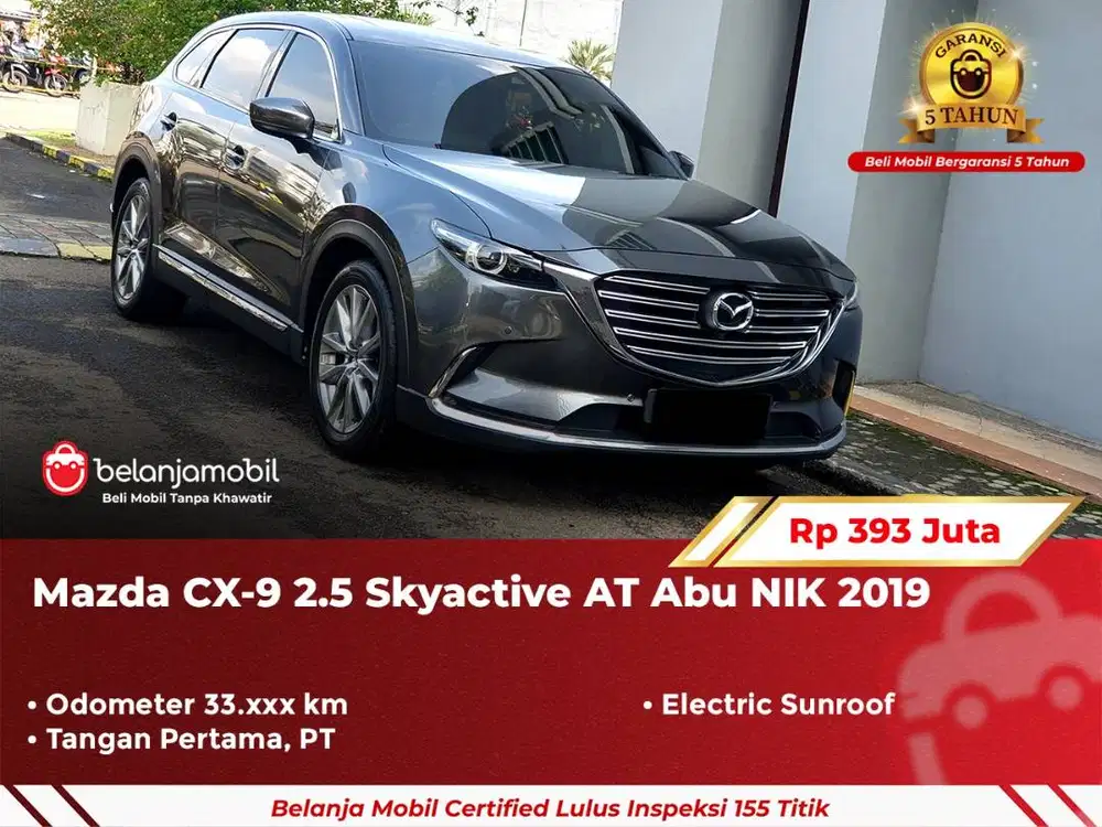 [ GARANSI 5TH ] Mazda CX9 CX-9 CX 9 2.5 Skyactive AT 2019/2020