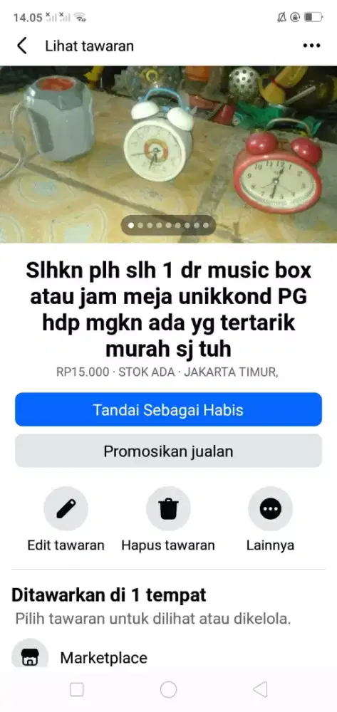 Slhkn plh slh 1 dr audio music box atau sblh2 nya kond hdp hrg murah