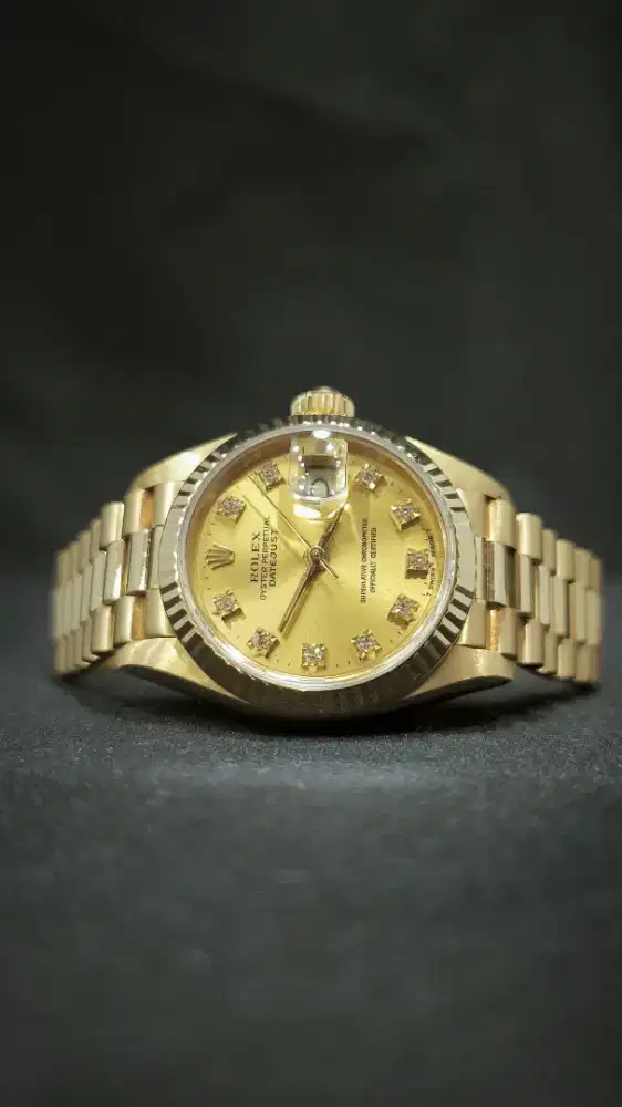 Rolex Lady Datejust 26mm All Gold Diamond