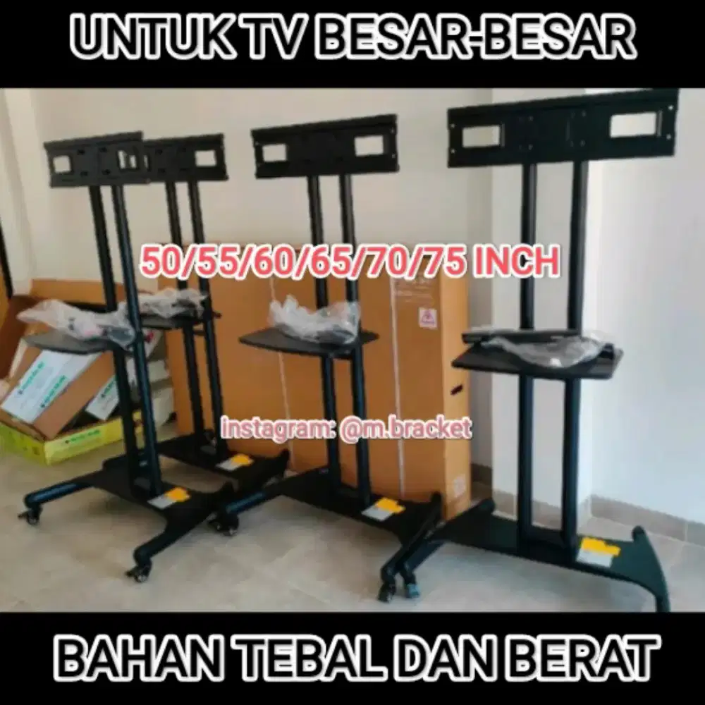 NORTH BAYOU AVA 1500 Bracket Standing TV Jumbo NB 75 70 65 60 inch