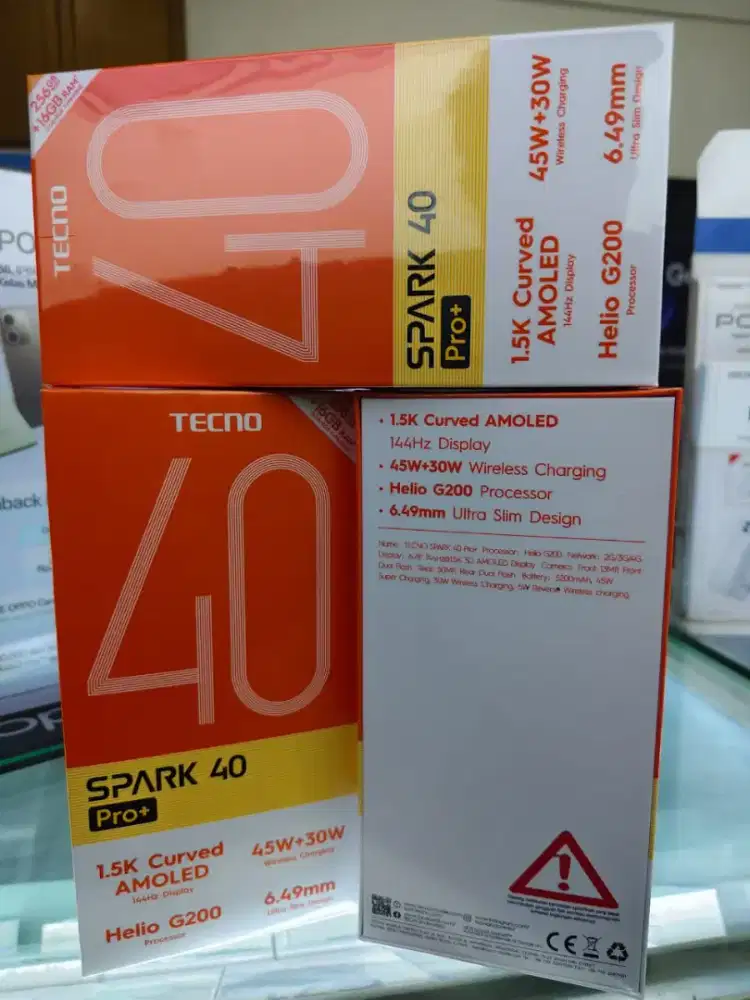Tecno Spark 40 Pro Plus 8GB+8GB/128GB ,Baru,SegelBox,Garansi Resmi,Ori