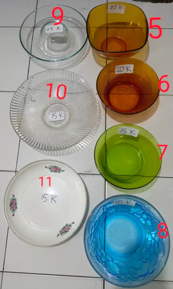 Dijual perabot barang pecah belah